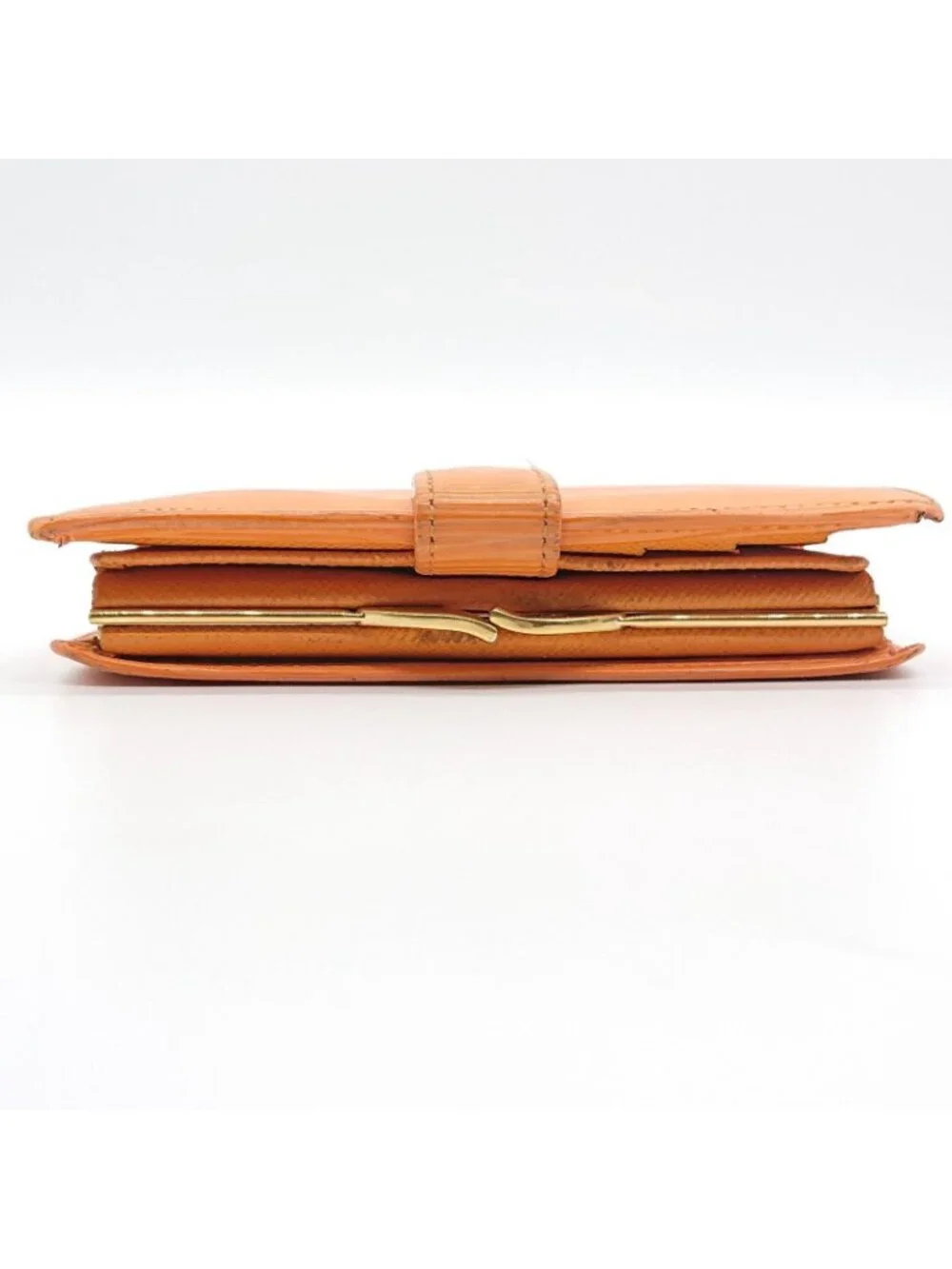 Louis Vuitton Portefeuille Viennois Folded Wallet Kiss Lock Epi Orange